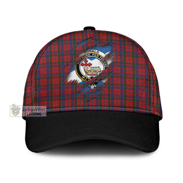 Donald of Glenaladale Tartan Classic Cap with Family Crest In Me Style