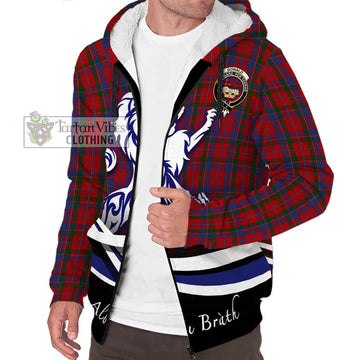 Donald of Glenaladale Tartan Sherpa Hoodie with Alba Gu Brath Regal Lion Emblem