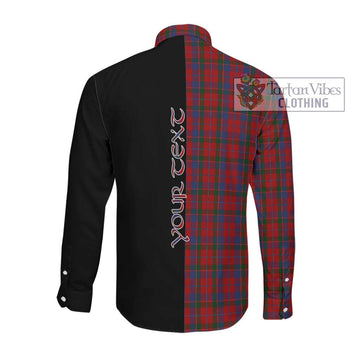 Donald of Glenaladale Tartan Long Sleeve Button Shirt with Family Crest and Half Of Me Style