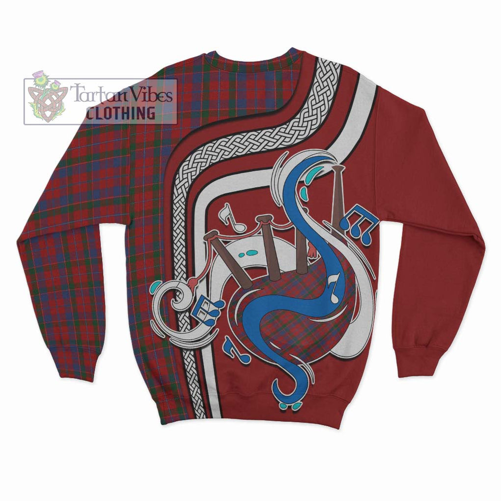 Donald of Glenaladale Tartan Sweatshirt with Epic Bagpipe Style - Tartanvibesclothing Shop