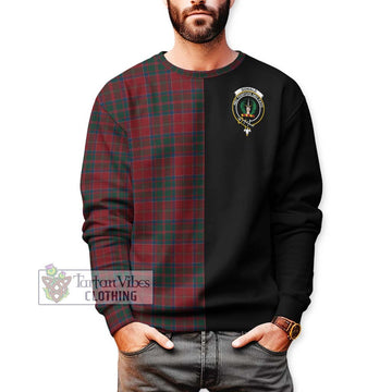 Donald of Glencoe Tartan Sweatshirt with Family Crest and Half Of Me Style