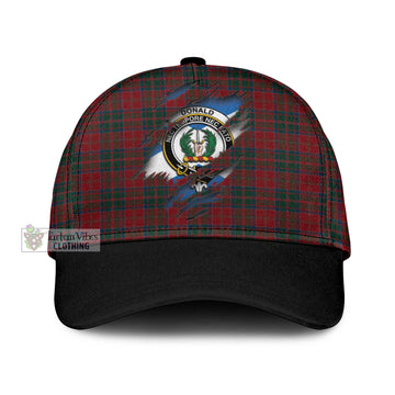 Donald of Glencoe Tartan Classic Cap with Family Crest In Me Style