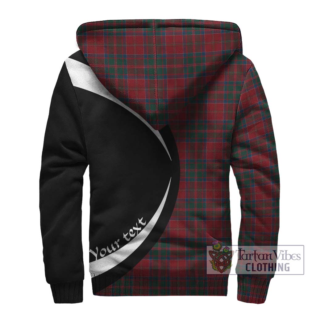 Donald of Glencoe Tartan Sherpa Hoodie with Family Crest Circle Style - Tartan Vibes Clothing