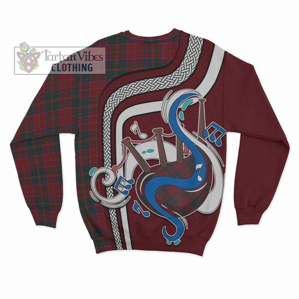 Donald of Glencoe Tartan Sweatshirt with Epic Bagpipe Style - Tartanvibesclothing Shop