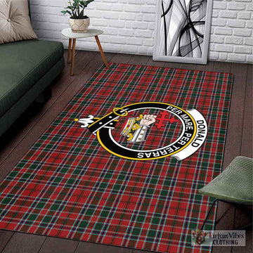 Donald of Lochmaddy Tartan Area Rug with Family Crest
