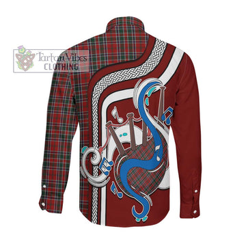 Donald of Lochmaddy Tartan Long Sleeve Button Shirt with Epic Bagpipe Style