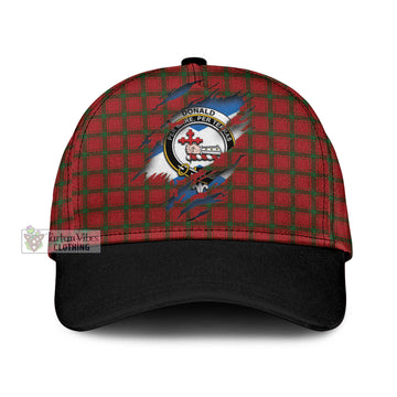 Donald of Sleat Tartan Classic Cap with Family Crest In Me Style