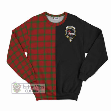 Donald of Sleat Tartan Sweatshirt with Family Crest and Half Of Me Style