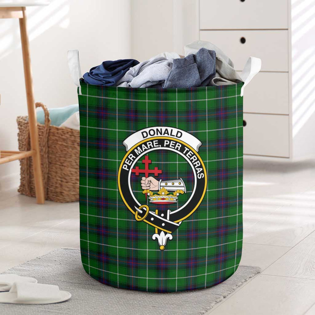 Donald of The Isles Tartan Laundry Basket with Family Crest One Size - Tartanvibesclothing Shop