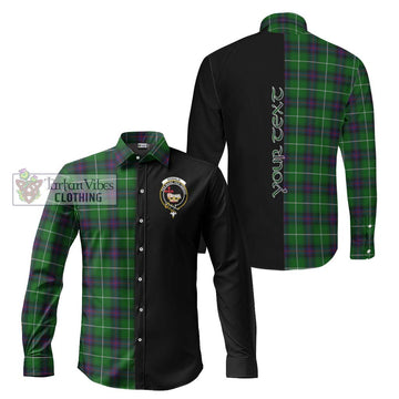 Donald of The Isles Tartan Long Sleeve Button Shirt with Family Crest and Half Of Me Style