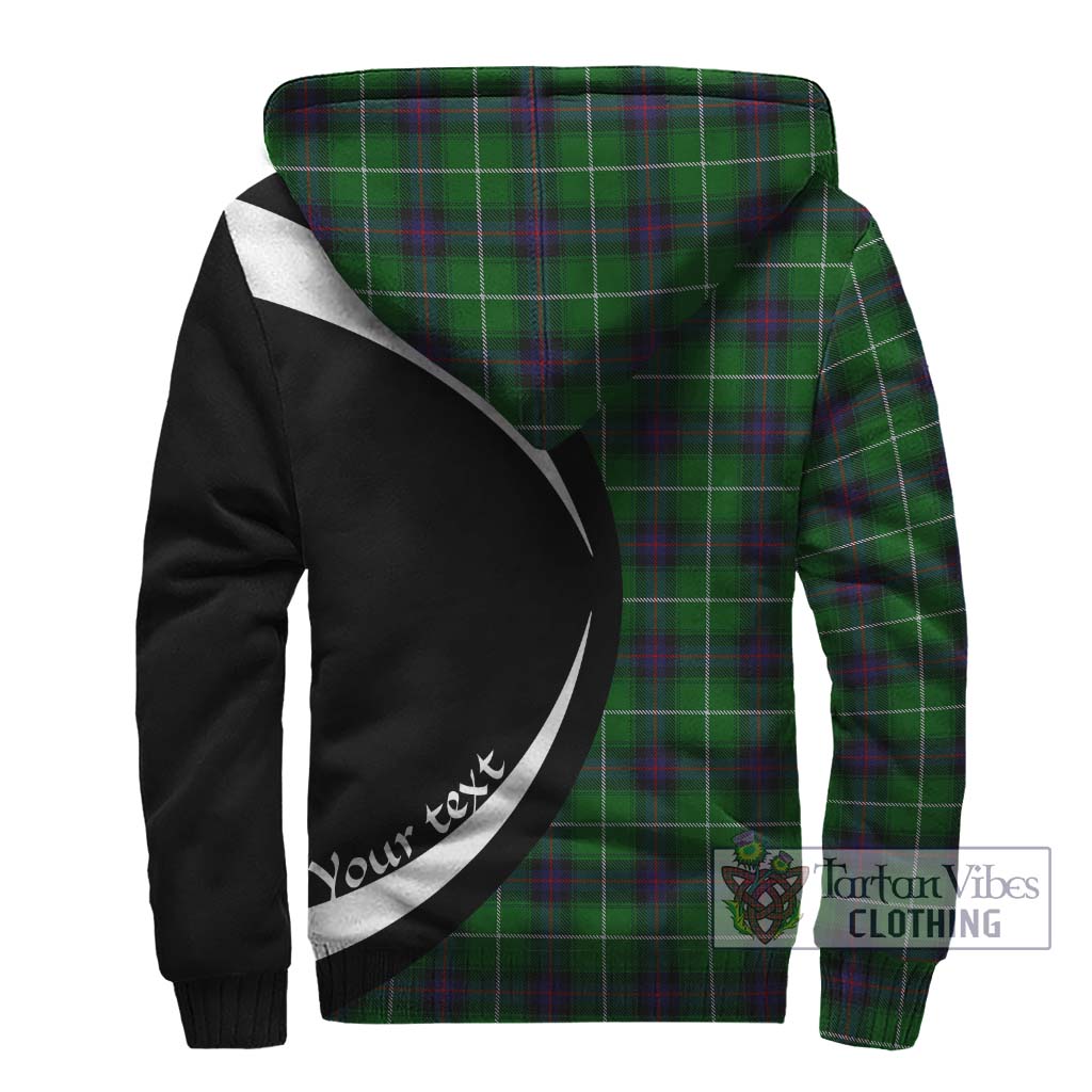 Donald of The Isles Tartan Sherpa Hoodie with Family Crest Circle Style - Tartan Vibes Clothing