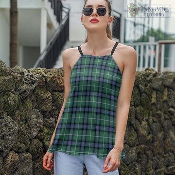 Donald of the Isles Hunting Ancient Tartan Loose Halter Neck Camisole