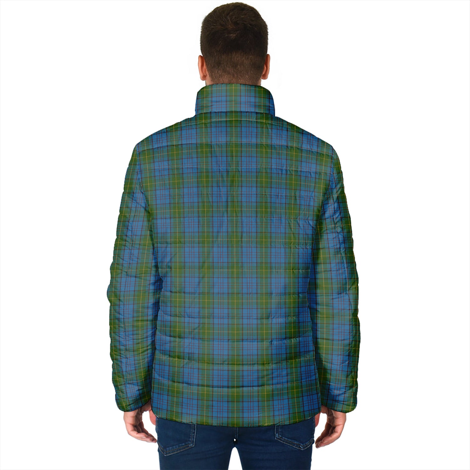 Donegal County Ireland Tartan Padded Jacket - Tartan Vibes Clothing