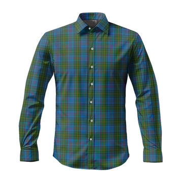 Donegal County Ireland Tartan Long Sleeve Button Up Shirt