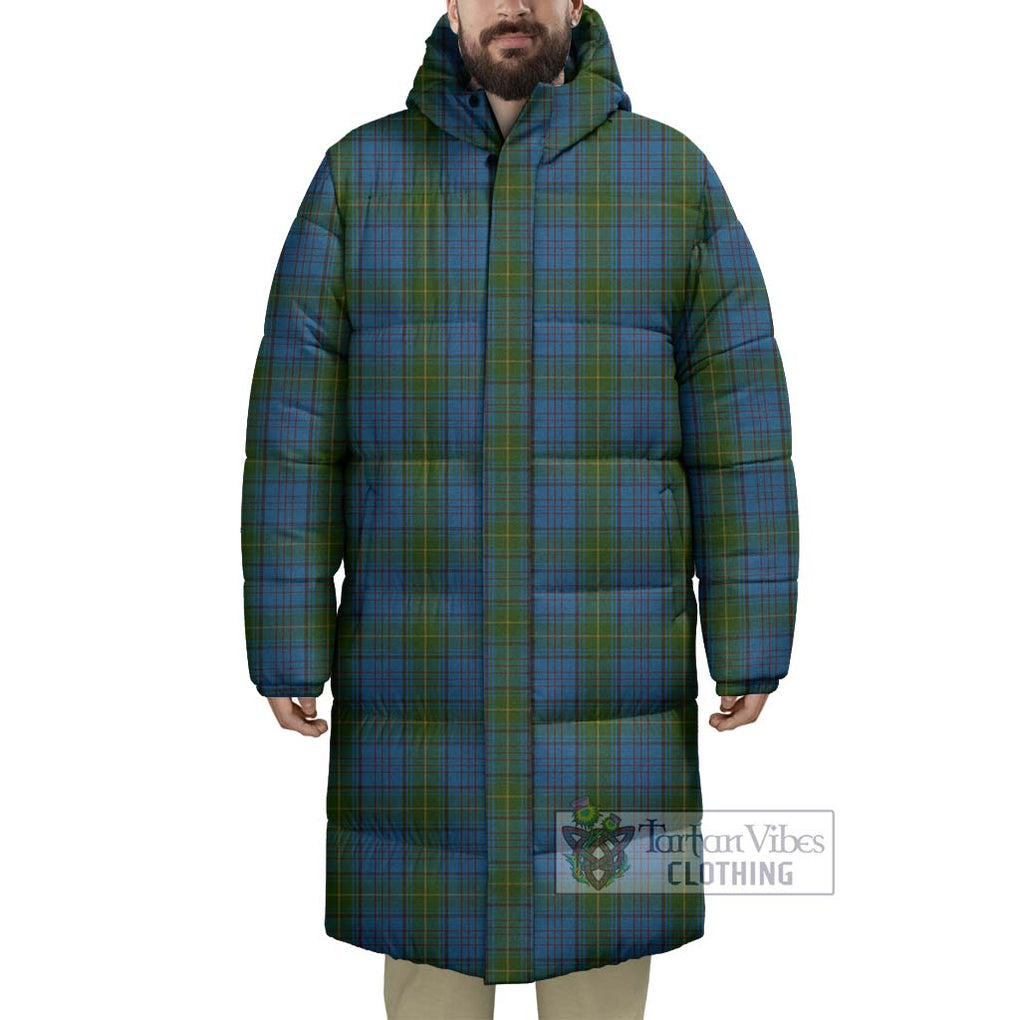 Tartan Vibes Clothing Donegal County Ireland Tartan Long Down Jacket