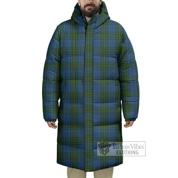 Donegal County Ireland Tartan Long Down Jacket