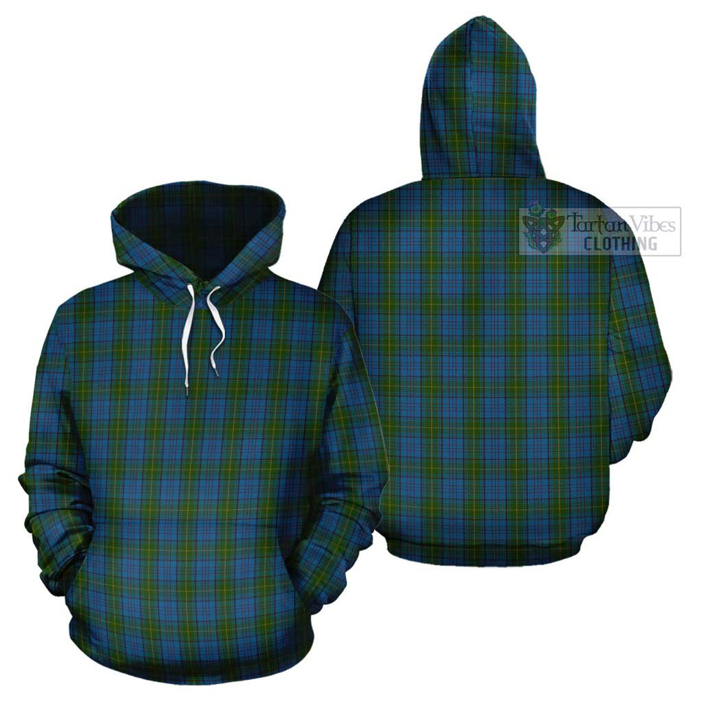 Donegal County Ireland Tartan Cotton Hoodie Pullover Hoodie - Tartan Vibes Clothing