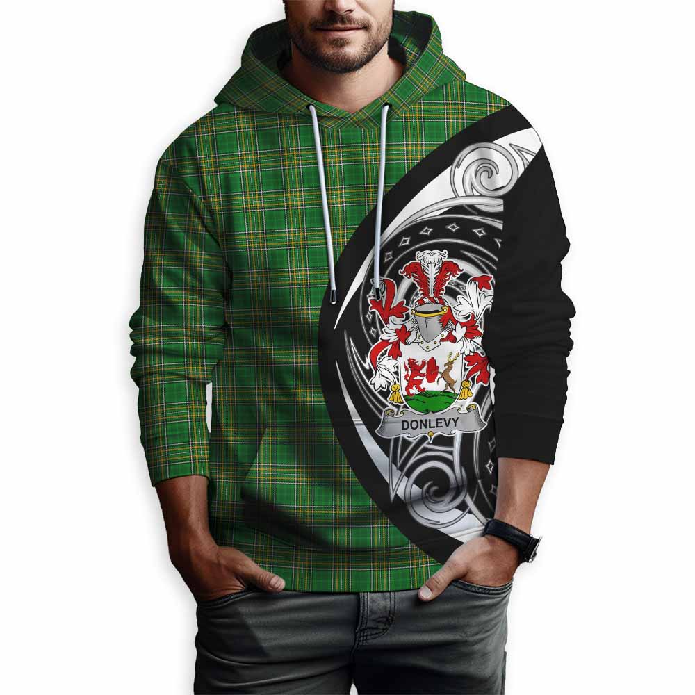 Donlevy Irish Clan Hoodie Celtic Circle Style Pullover Hoodie - Tartan Vibes Clothing
