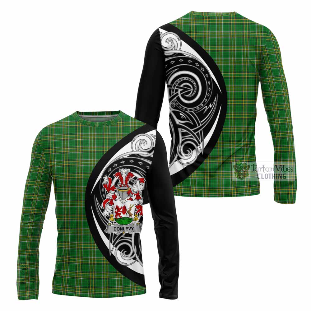 Donlevy Irish Clan Long Sleeve T-Shirt Celtic Circle Style - Tartan Vibes Clothing