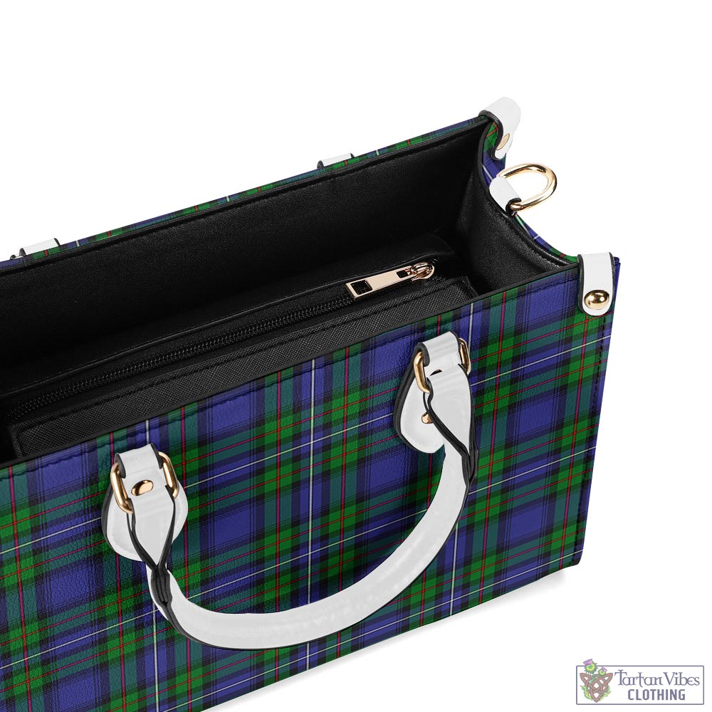 Tartan Vibes Clothing Donnachaidh Tartan Luxury Leather Handbags