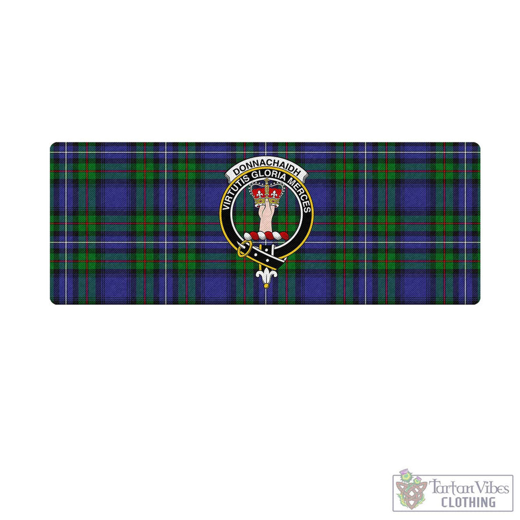 Tartan Vibes Clothing Donnachaidh Tartan Mouse Pad with Family Crest