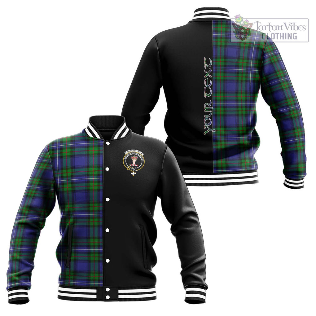 Donnachaidh Tartan Baseball Jacket with Family Crest and Half Of Me Style Unisex - Tartan Vibes Clothing