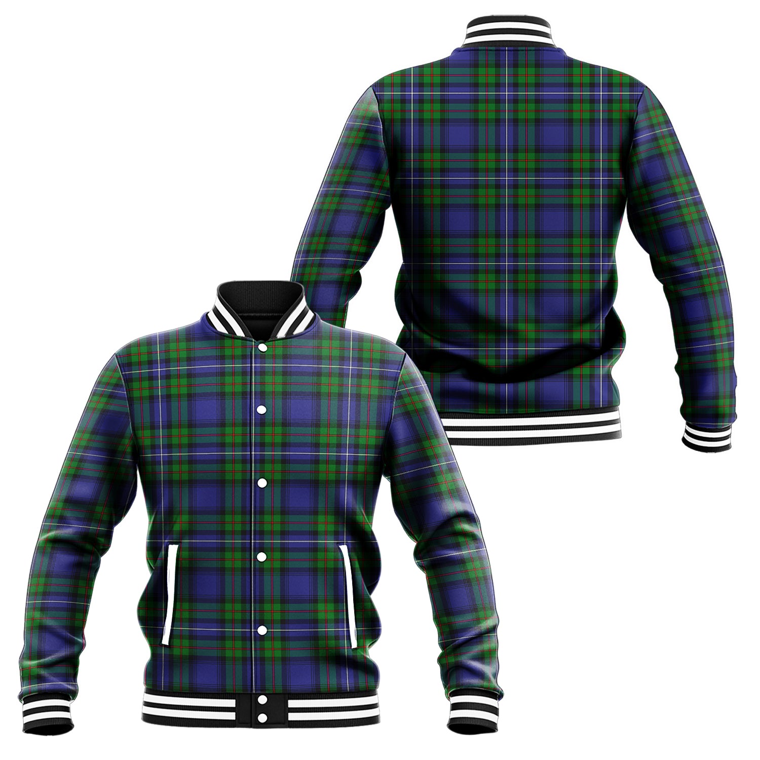 Donnachaidh Tartan Baseball Jacket Unisex - Tartan Vibes Clothing