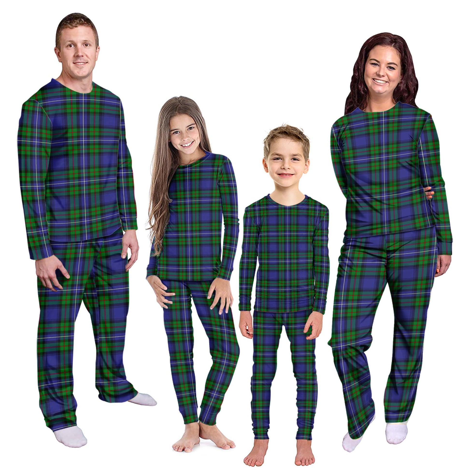 Donnachaidh Tartan Pajamas Family Set - Tartanvibesclothing