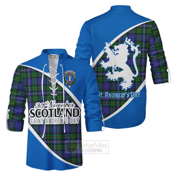 Donnachaidh Family Crest Tartan Ghillie Kilt Shirt Celebrate Saint Andrew's Day in Style