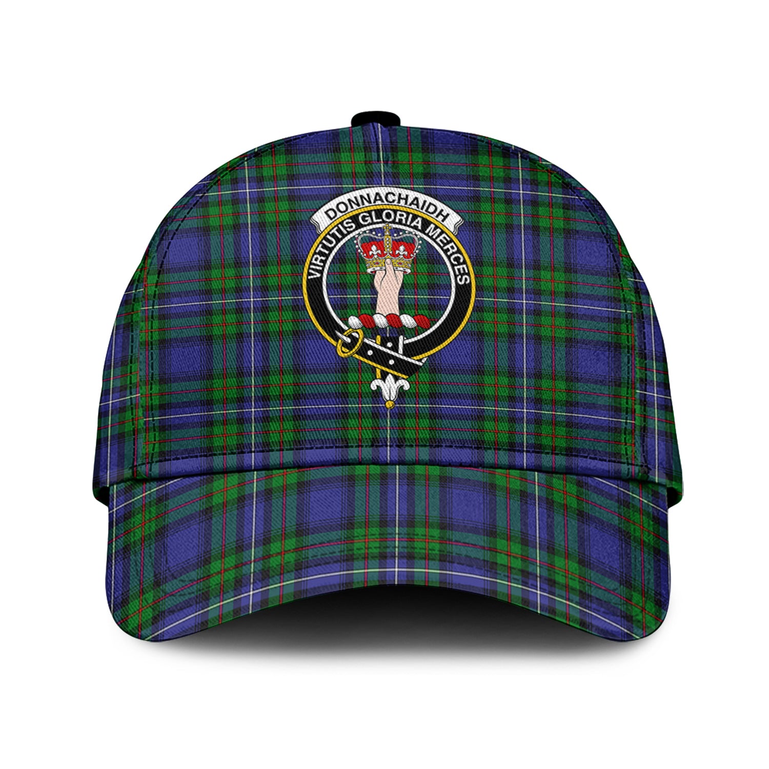 Donnachaidh Tartan Classic Cap with Family Crest Classic Cap Universal Fit - Tartan Vibes Clothing