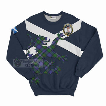 Donnachaidh Tartan Lion Rampant Sweatshirt  Proudly Display Your Heritage with Alba Gu Brath and Clan Name