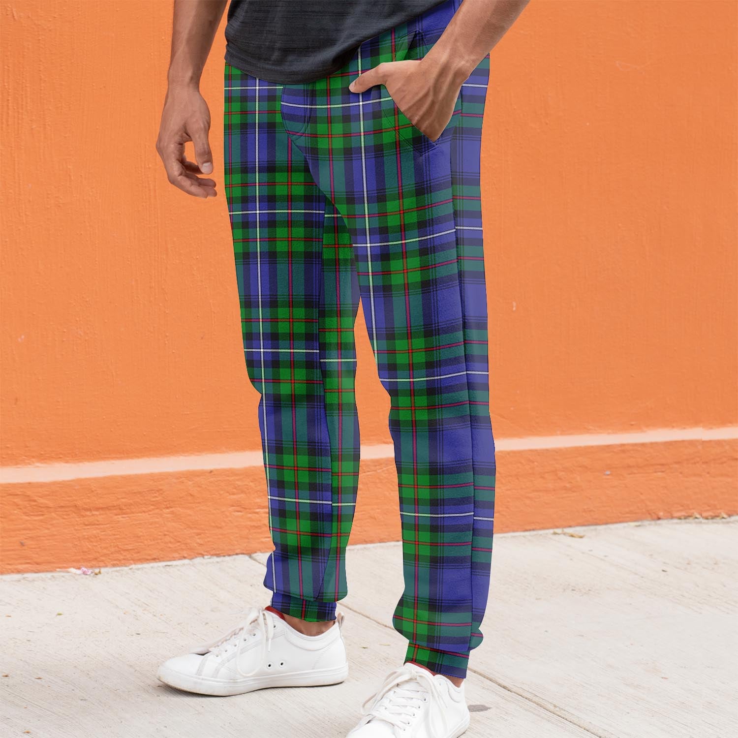 Donnachaidh Tartan Joggers Pants S - Tartan Vibes Clothing