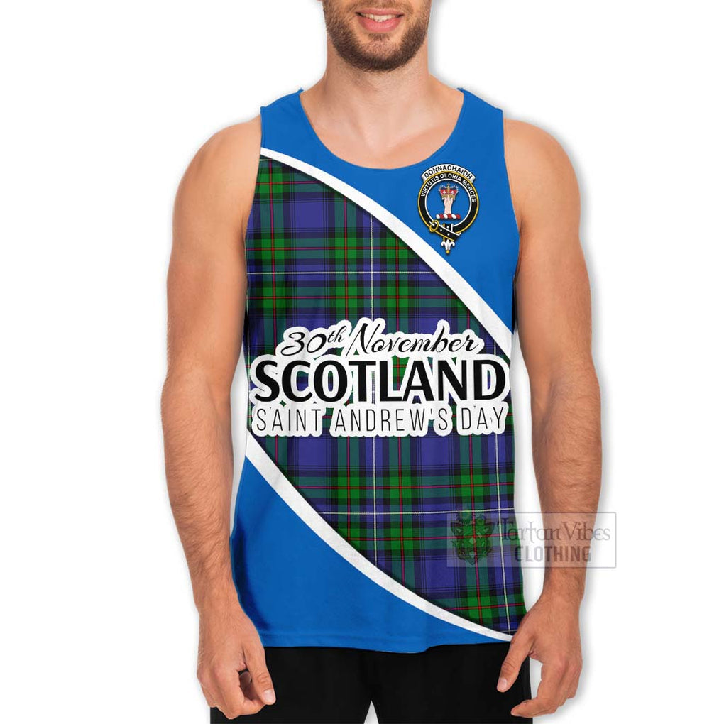 Tartan Vibes Clothing Donnachaidh Family Crest Tartan Men's Tank Top Celebrate Saint Andrew's Day in Style