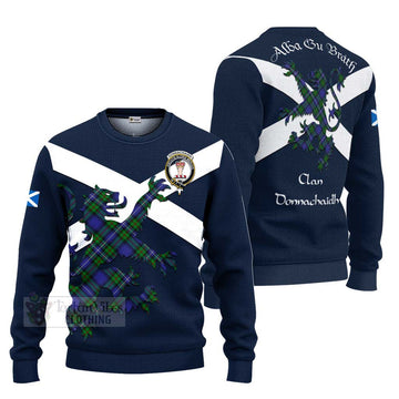 Donnachaidh Tartan Lion Rampant Ugly Sweater Proudly Display Your Heritage with Alba Gu Brath and Clan Name