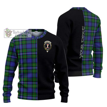 Donnachaidh Tartan Ugly Sweater with Family Crest and Half Of Me Style