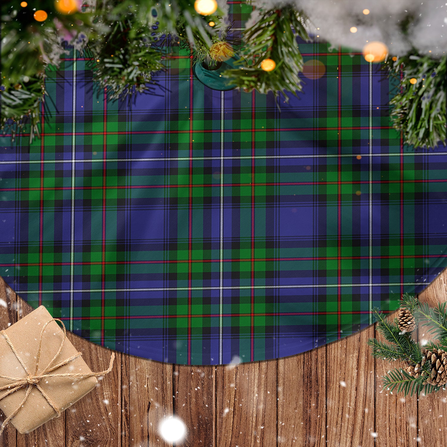 Donnachaidh Tartan Christmas Tree Skirt - Tartanvibesclothing