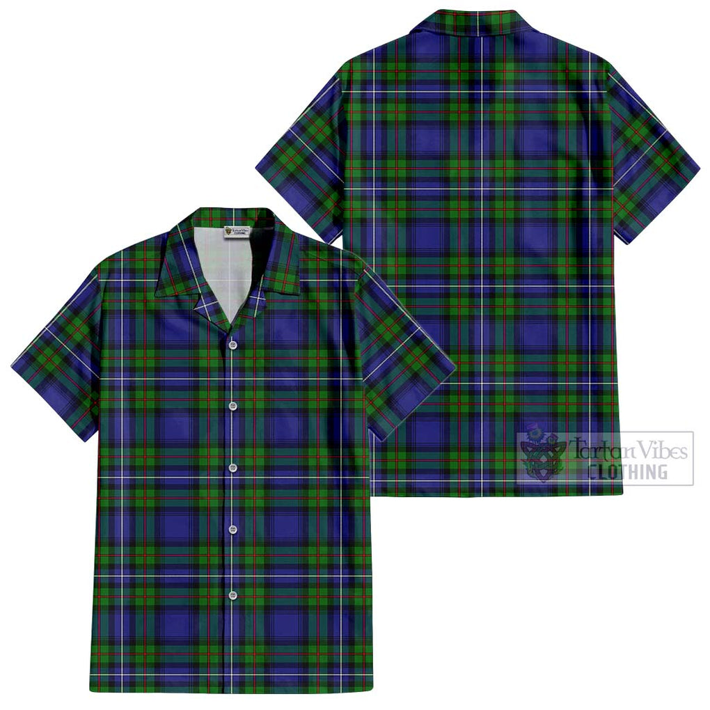 Donnachaidh Tartan Cotton Hawaiian Shirt Kid - Tartanvibesclothing Shop