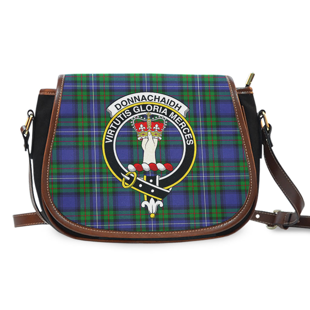 Donnachaidh Tartan Saddle Bag with Family Crest - Tartan Vibes Clothing