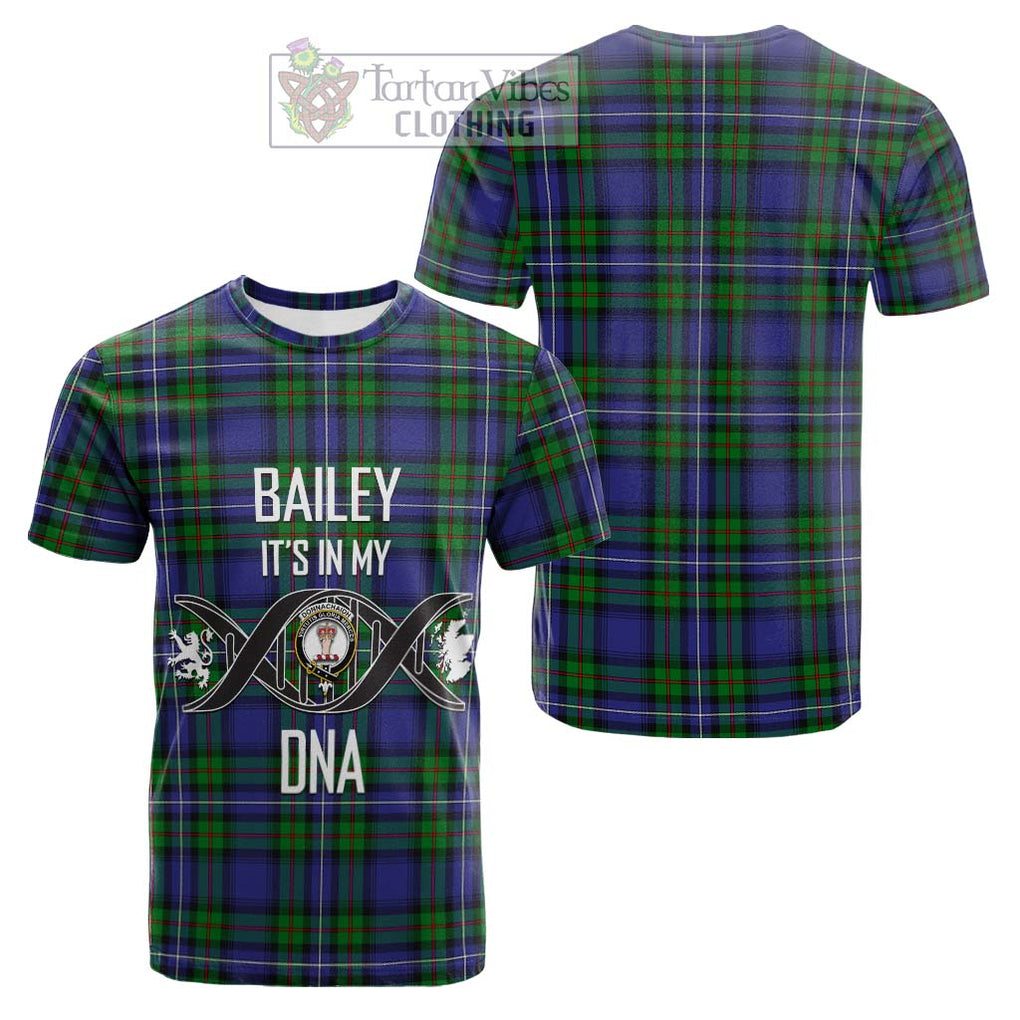 Tartan Vibes Clothing Donnachaidh Tartan Cotton T-shirt with Family Crest DNA In Me Style