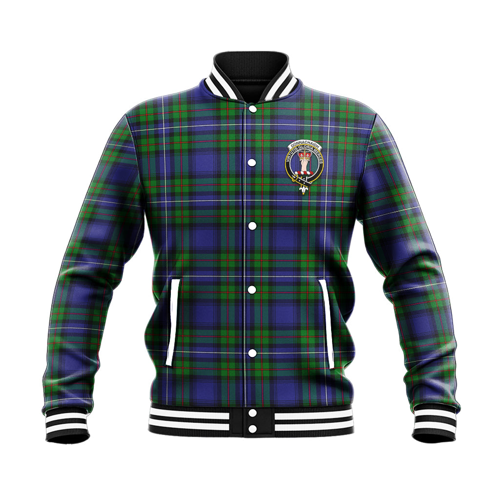 Donnachaidh Tartan Baseball Jacket with Family Crest - Tartan Vibes Clothing