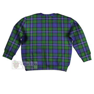 Donnachaidh Tartan Kid Ugly Sweater with Family Crest