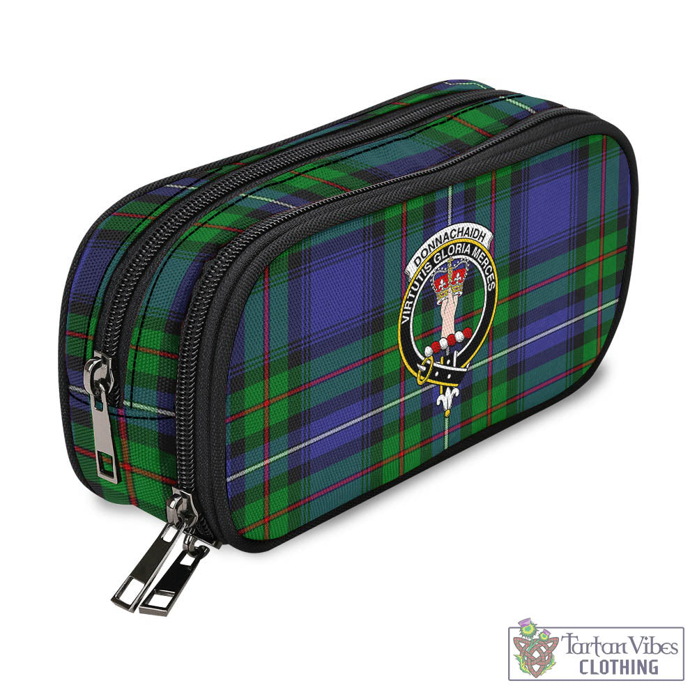 Tartan Vibes Clothing Donnachaidh Tartan Pen and Pencil Case with Family Crest