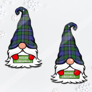 Donnachaidh Gnome Christmas Ornament with His Tartan Christmas Hat