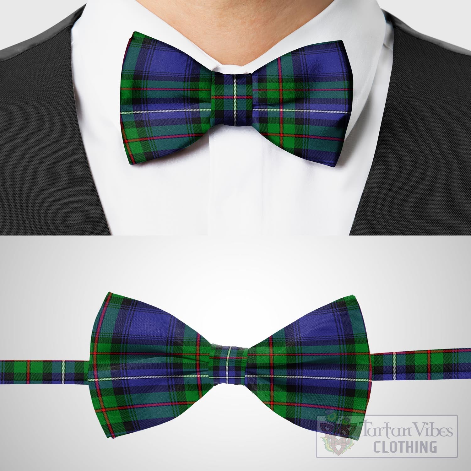 Tartan Vibes Clothing Donnachaidh Tartan Bow Tie