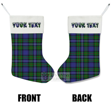 Donnachaidh Tartan Christmas Stocking with Personalized Text