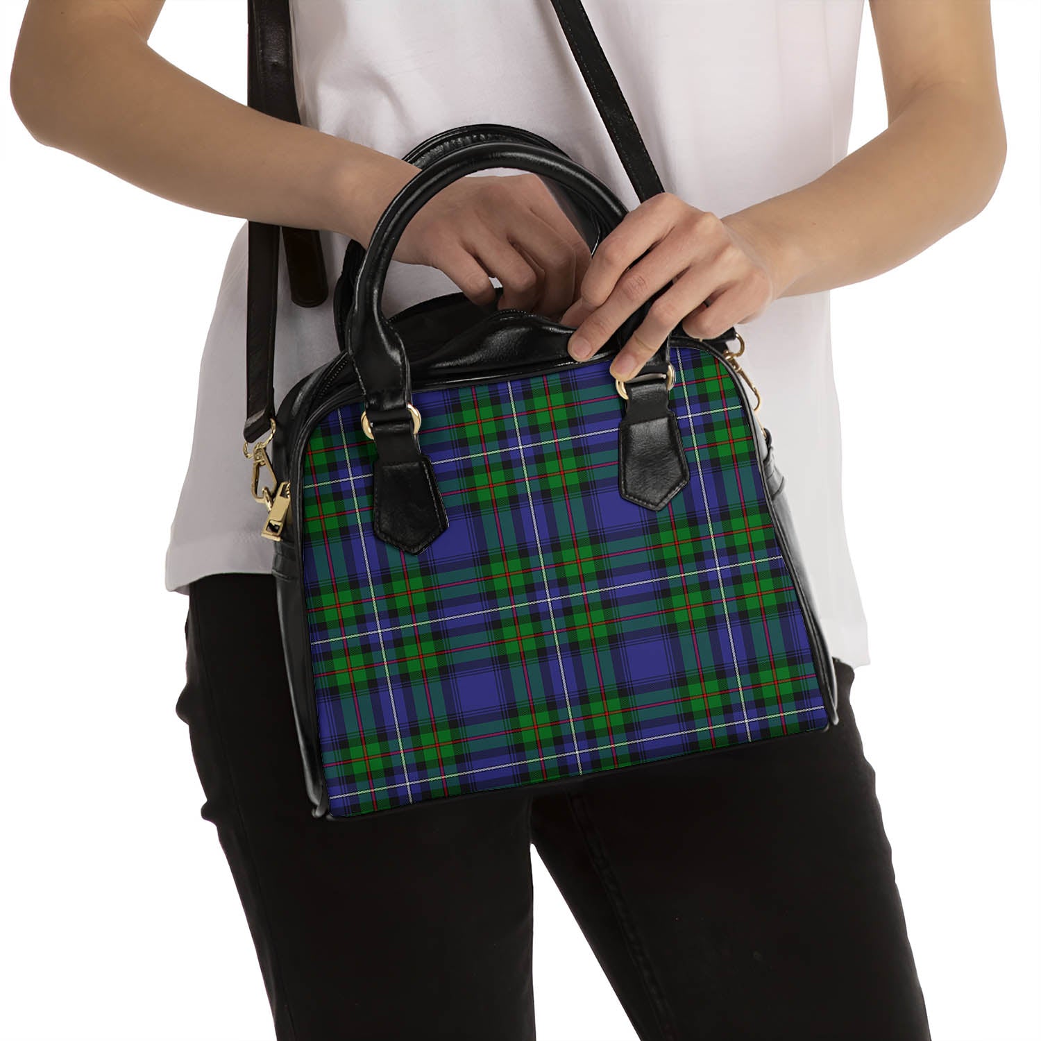Donnachaidh Tartan Shoulder Handbags - Tartanvibesclothing