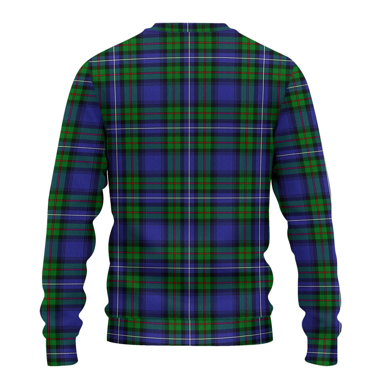 Donnachaidh Tartan Knitted Sweater with Family Crest - Tartanvibesclothing