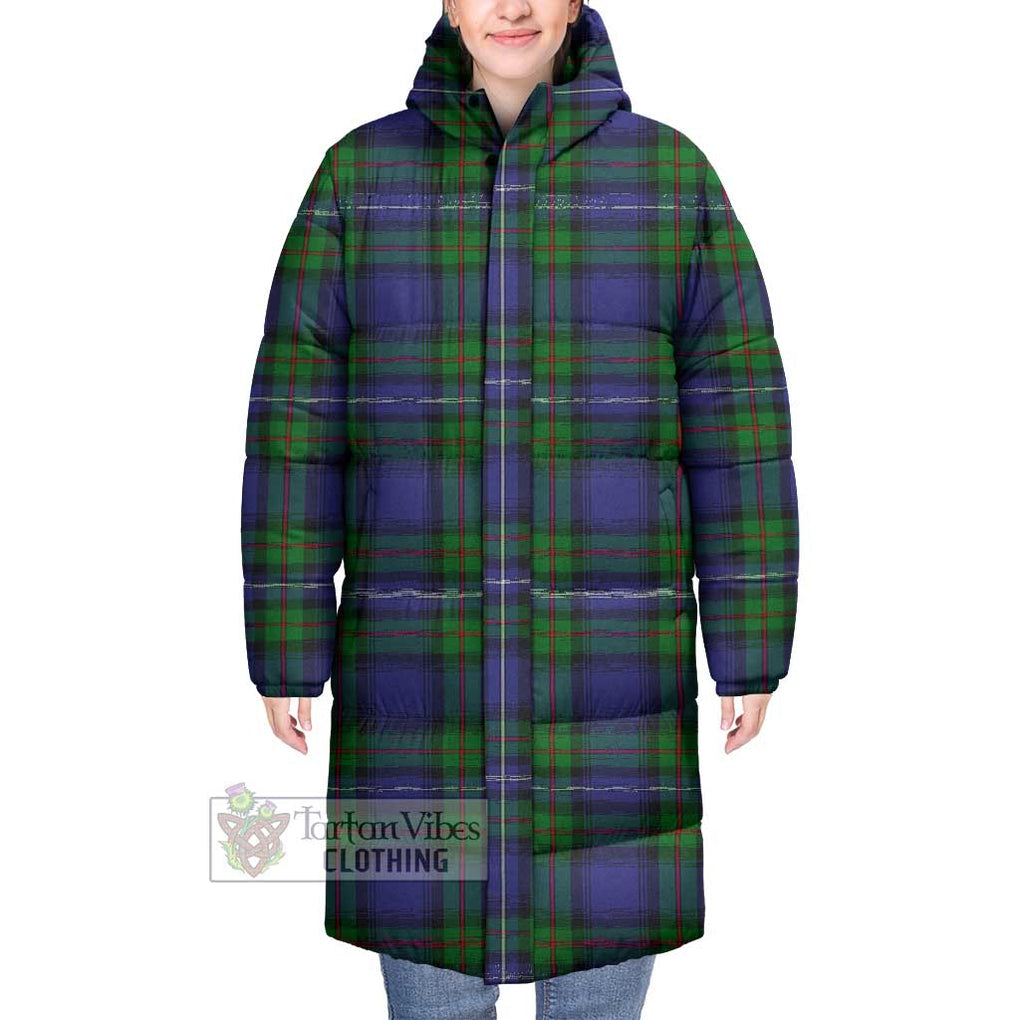 Tartan Vibes Clothing Donnachaidh Tartan Long Down Jacket