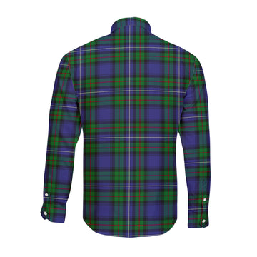 Donnachaidh Tartan Long Sleeve Button Up Shirt with Family Crest