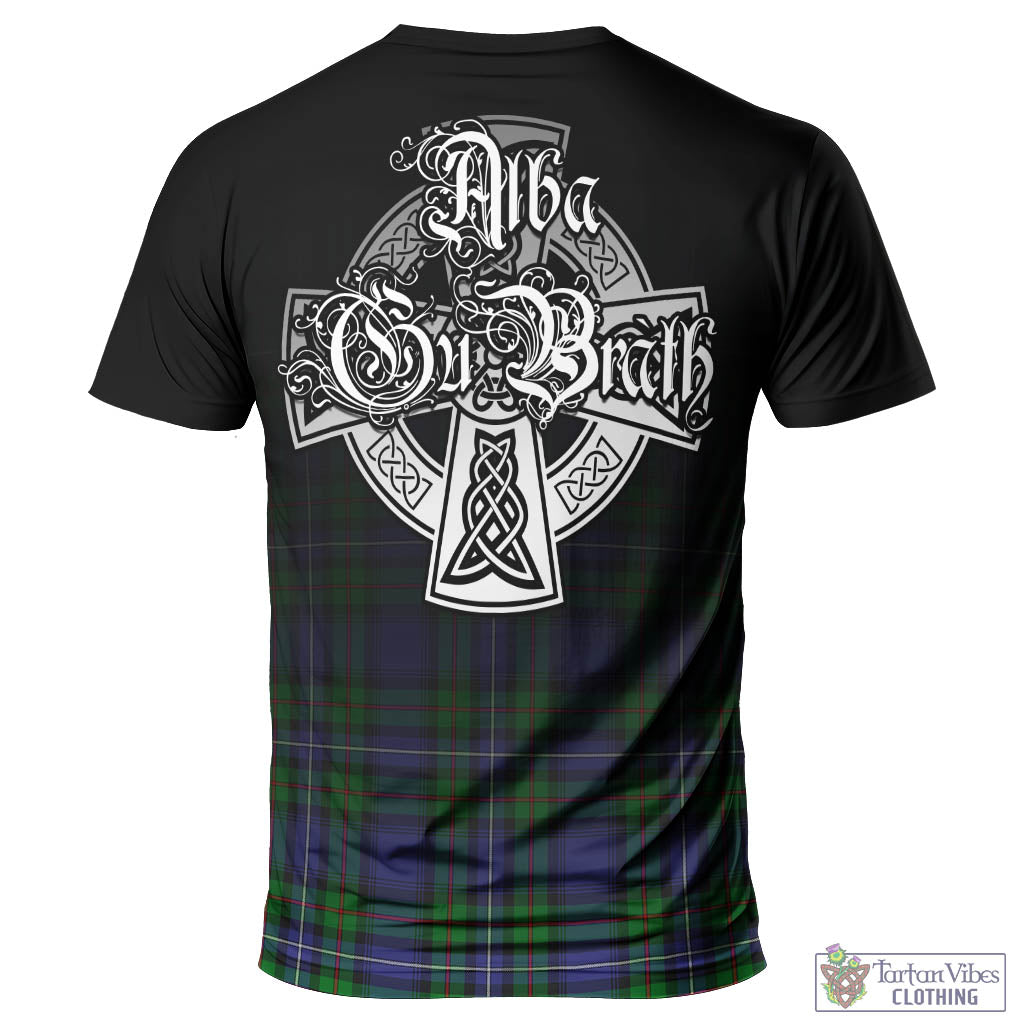 Tartan Vibes Clothing Donnachaidh Tartan T-Shirt Featuring Alba Gu Brath Family Crest Celtic Inspired
